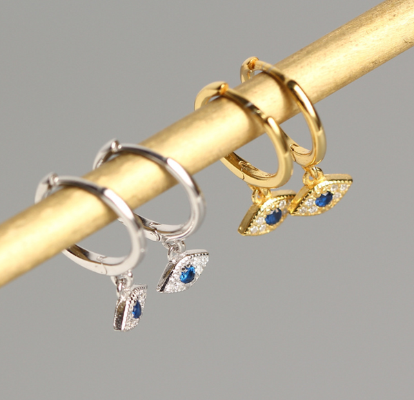 Evil eye Hoops