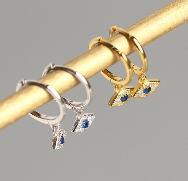 Evil eye Hoops