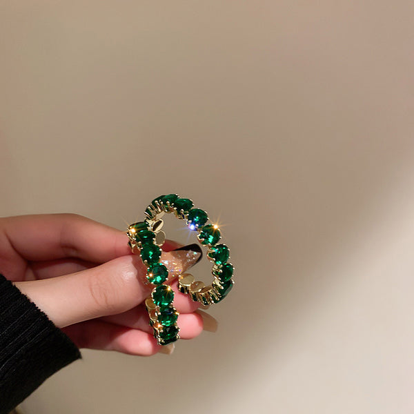 Emerald Hoops