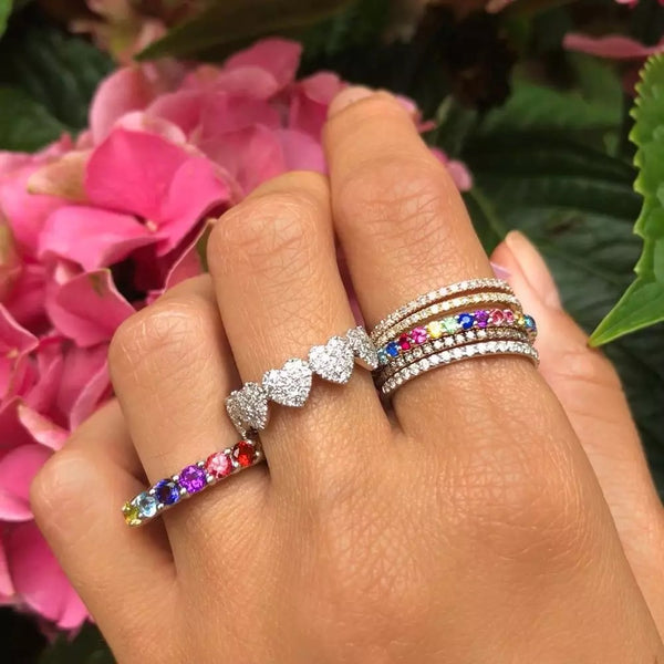 Rainbow Eternity Ring