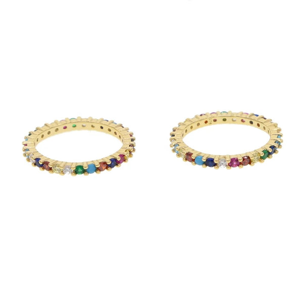Rainbow Eternity Ring