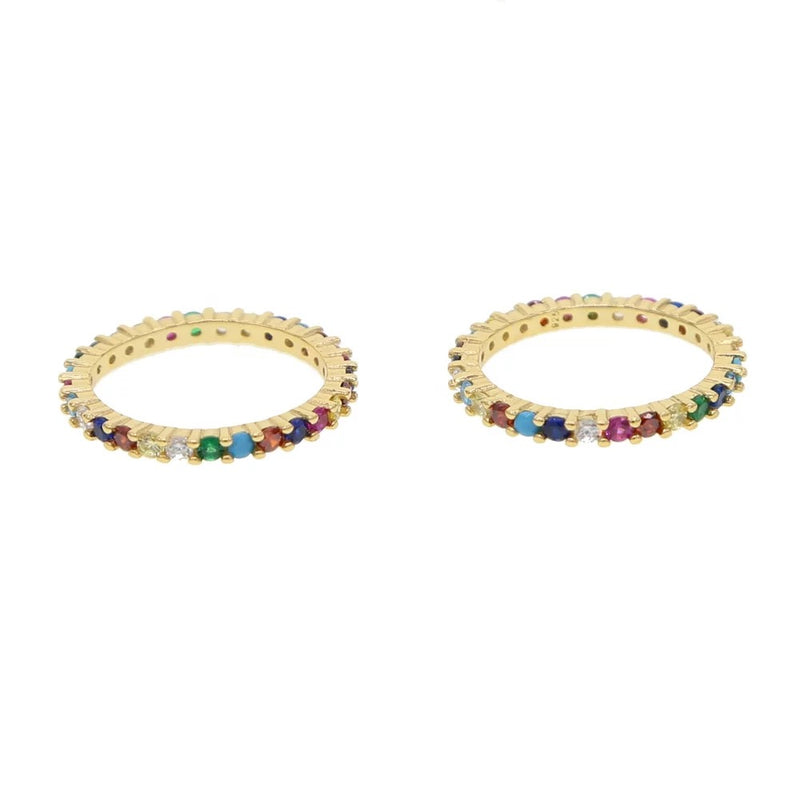 Rainbow Eternity Ring
