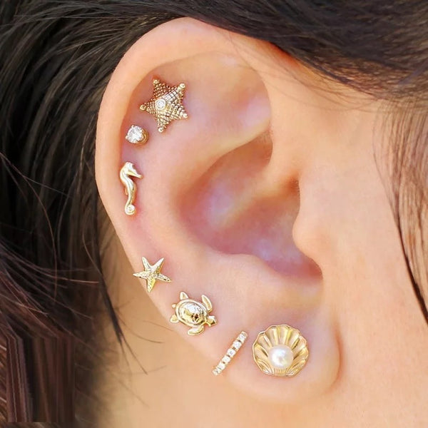 Studs de Conchita con Perla