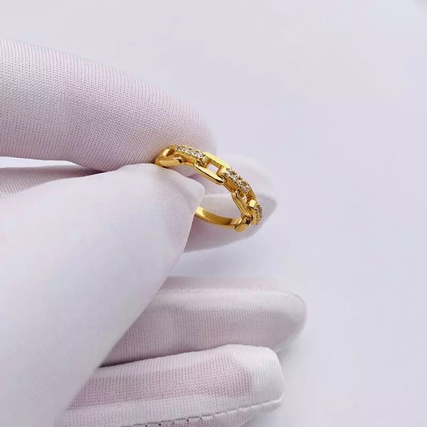 Skinny Link Chain Ring