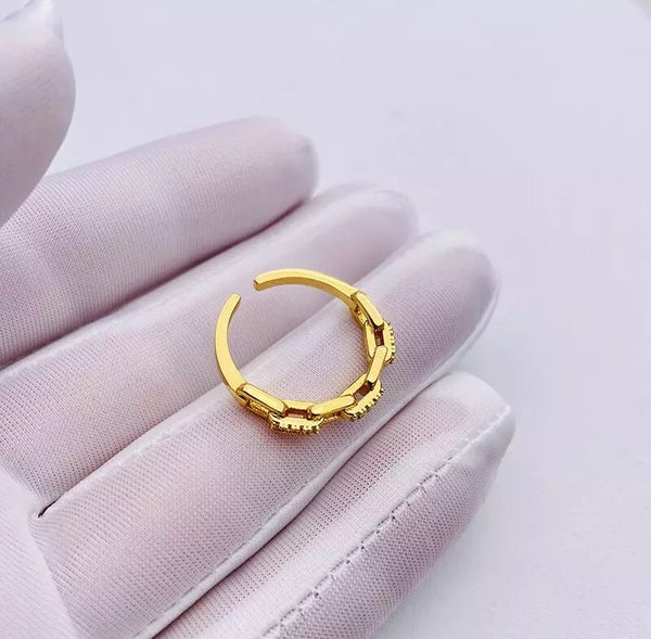 Skinny Link Chain Ring