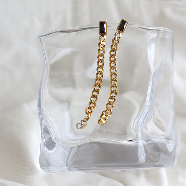 Black Zircon earrings