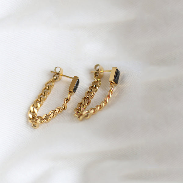 Black Zircon earrings
