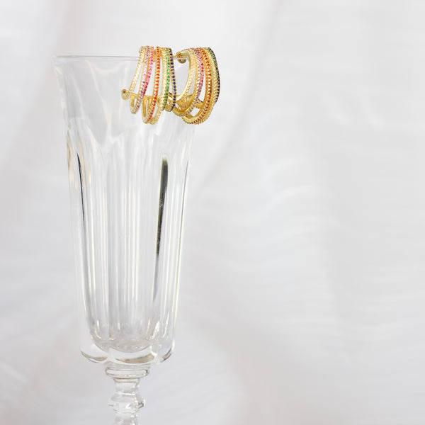 Multi Wrap Stud Earrings