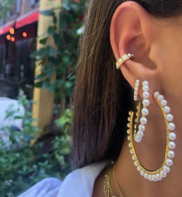 Pearl Hoops